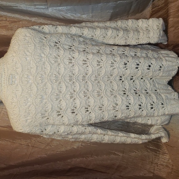 DKNY Jeans Womens Open Knit Open Front Cardigan - Picture 5 of 7